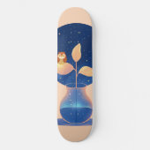 Bloom Mystic Night Uil Tuin Persoonlijk Skateboard (Voorkant)