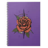 Bloom & Navigeren: Roos Kompas T-shirt Notitieboek (Voorkant)