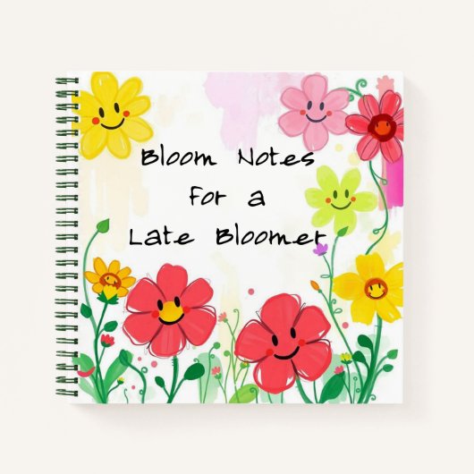 Bloom Notes for a Late Bloomer – Bloemen Notitieboek (Voorkant)