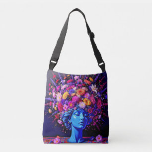 Bloom of Eternity – Een kleurrijk surrealistisch p Crossbody Tas