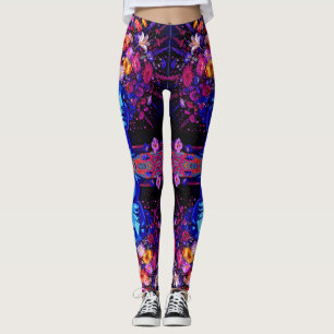 Bloom of Eternity – Een kleurrijk surrealistisch p Leggings