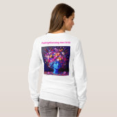 Bloom of Eternity – Een kleurrijk surrealistisch p T-shirt (Achterkant volledig)