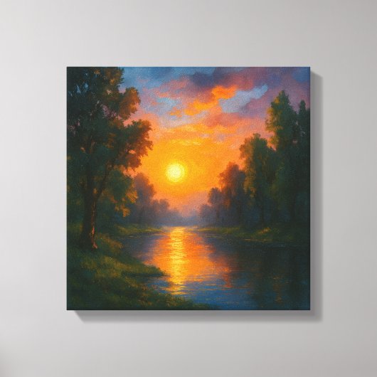 Bloom of Hope – Natuur-geïnspireerde muurkunst Canvas Afdruk (Voorkant)