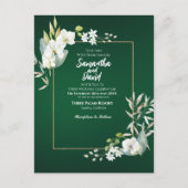 Bloom of Love Wedding Invitation Briefkaart (Voorkant)