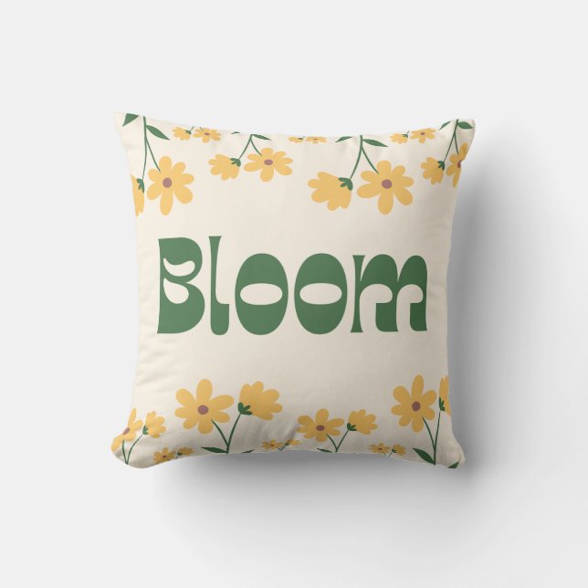 Bloom ontwerp kussen (Voorkant)