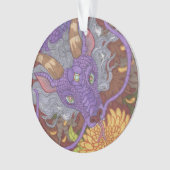 Bloom Paarse Dragon Ornament (voorkant)