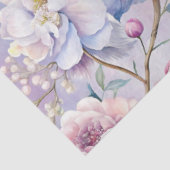 Bloom Pastel Paarse Bloemen Decoupage Art Tissuepapier (Detail)