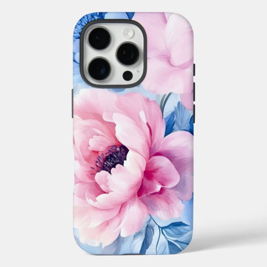 Bloom Pastel Petals Waterverf Case-Mate iPhone Case (Achterkant)
