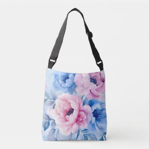 Bloom Pastel Petals Waterverf Crossbody Tas