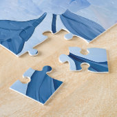  Bloom Pastel Petals Waterverf Legpuzzel (Zijkant)