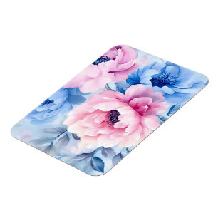 Bloom Pastel Petals Waterverf Magneet