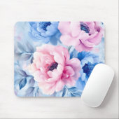 Bloom Pastel Petals Waterverf Muismat (Met muis)