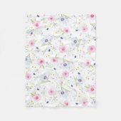 Bloom Pastel Tones Fleece Deken (Voorkant)