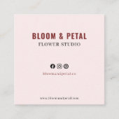 Bloom & Petal Flower Studio Visitekaartje (Voorkant)