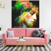 Bloom plant voor u canvas afdruk (Insitu (Woonkamer))