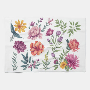 Bloom Pop – Kleurrijke bloemen Theedoek