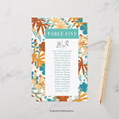 Bloom Retro Abstract Kleurrijke Wildflower Tafel N