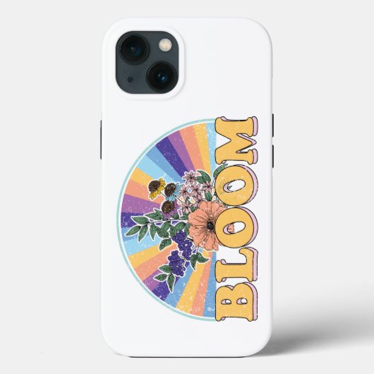 Bloom Retro Floral Case-Mate iPhone Case (Achterkant)