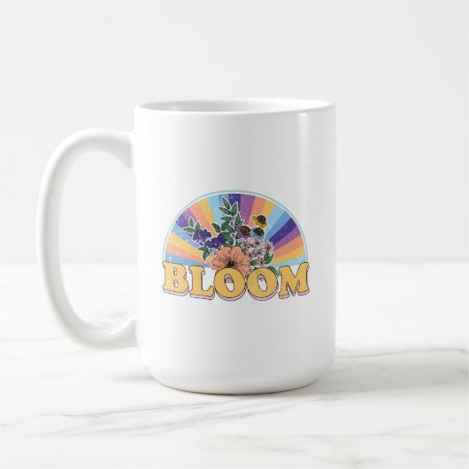 Bloom Retro Floral Koffiemok (Links)