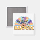 Bloom Retro Floral Magneet (Voorkant / Achterkant)