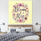 Bloom & Rise Canvas Afdruk (Insitu (Slaapkamer))
