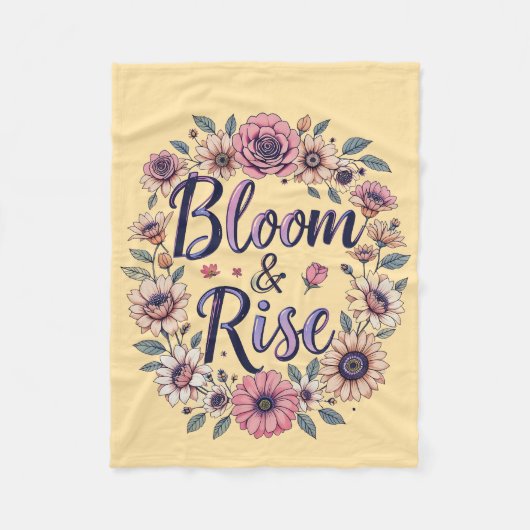 Bloom & Rise Fleece Deken (Voorkant)