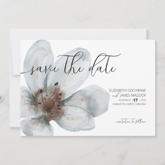 Bloom · Romantisch Modern Floral · Elegant Script Save The Date