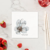 Bloom · Romantisch Modern Floral · Elegant Script Servet (Insitu)