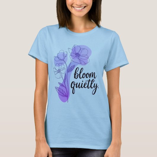Bloom Rustig Dames Grafische T-Shirt | Zachte Mini (Voorkant)