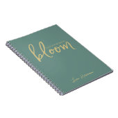 Bloom Silver Fern Green Spiraal Foto Notitieboek (Rechterzijde)