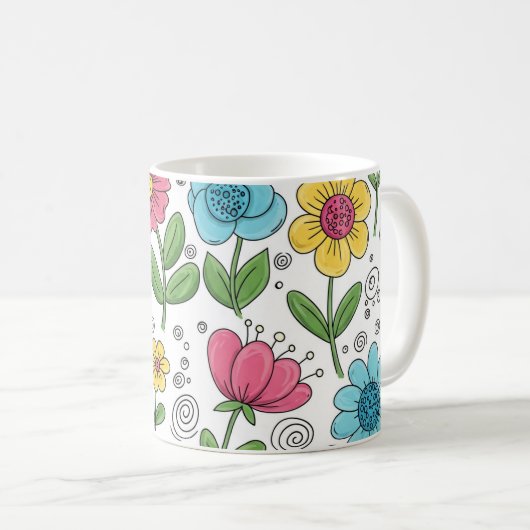 Bloom & Sip Bloemenkopje Koffiemok (Voorkant rechts)