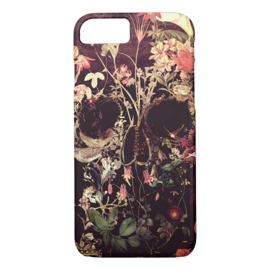 Bloom Skull Case-Mate iPhone Case (Achterkant)