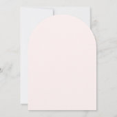 Bloom Soft Blush Roze Bruiloft Feest  Kaart (Achterkant)