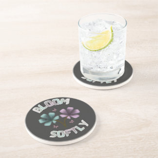 Bloom Softly Spring Floral Design Pastel Cottageco Zandsteen Onderzetter