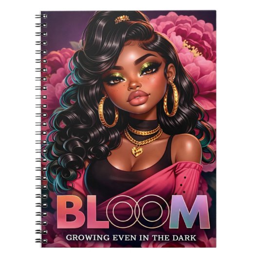 Bloom Spiraal Notebook – Groeit zelfs in het donke Notitieboek (Voorkant)