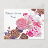 Bloom Sweet Roos Briefkaart (Voorkant)