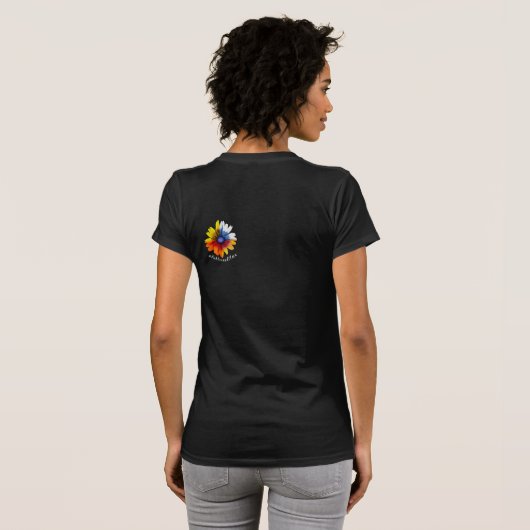 Bloom! T-shirt met bloemontwerp (Achterkant volledig)
