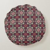 Bloom Tapestry Floral Rond Kussen (Achterkant)