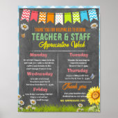 Bloom Teacher Appreciation Week Route Poster (Voorkant)