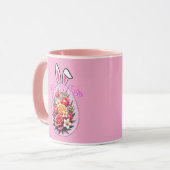 Bloom This Easter – Floral Easter Egg Art - caneca Mok (Voorkant links)