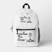 Bloom Through Trials – Strength from the Cracks Bedrukte Rugzak (Voorkant)