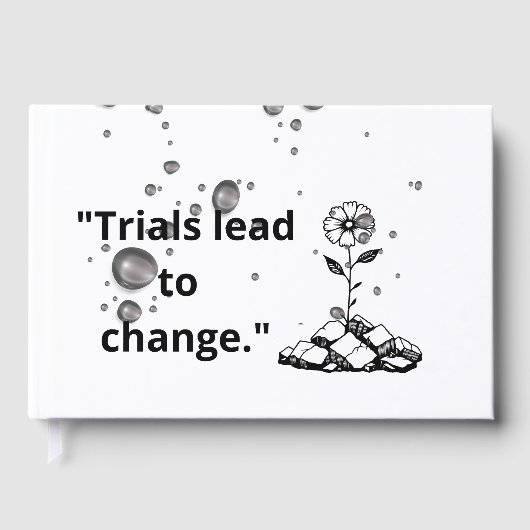 Bloom Through Trials – Strength from the Cracks Gastenboek (Voorkant)