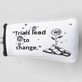 Bloom Through Trials – Strength from the Cracks Golfheadcover