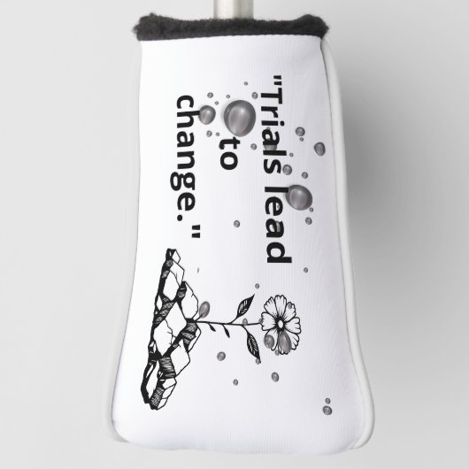 Bloom Through Trials – Strength from the Cracks Golfheadcover (Draai 90)