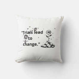 Bloom Through Trials – Strength from the Cracks Kussen