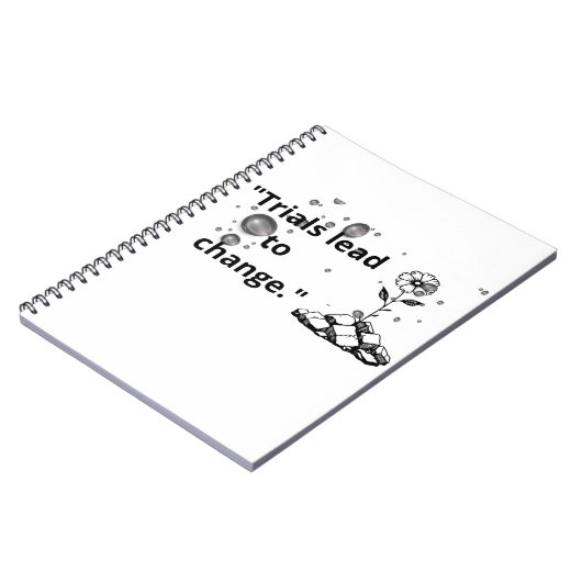 Bloom Through Trials – Strength from the Cracks Notitieboek (Linkerzijde)