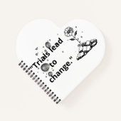 Bloom Through Trials – Strength from the Cracks Notitieboek (Voorkant)