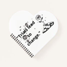 Bloom Through Trials – Strength from the Cracks Notitieboek