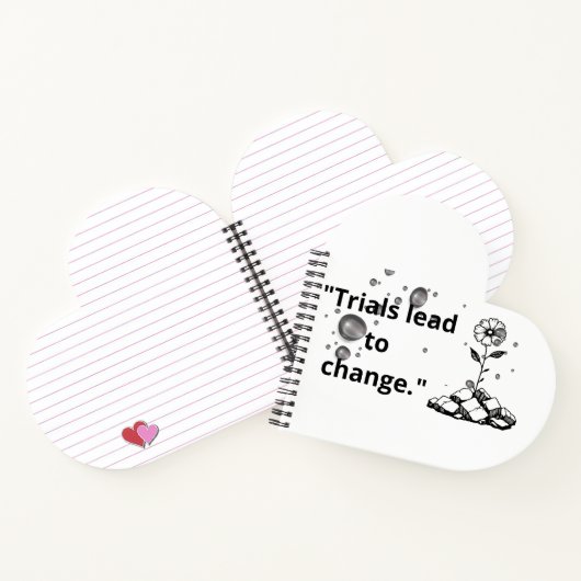 Bloom Through Trials – Strength from the Cracks Notitieboek (Binnen)