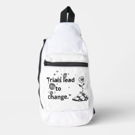 Bloom Through Trials – Strength from the Cracks Sling Bag